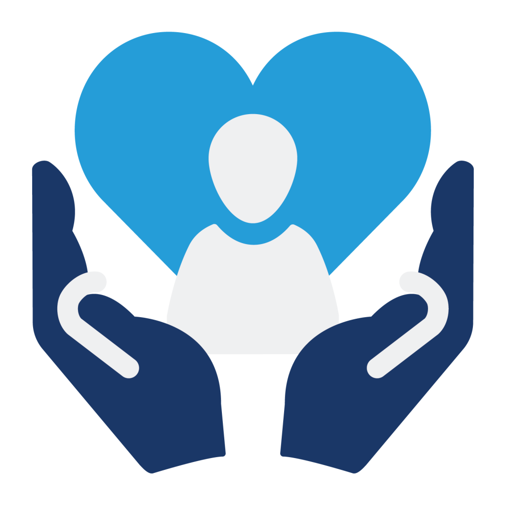 Norman Mittman icon representing care and support
